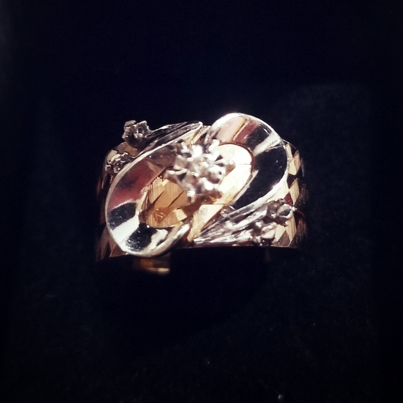 Custom 14K Handmade Vintage 💍 Diamond Ring 😯 - Picture 2 of 12